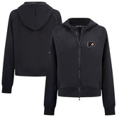 Philadelphia Flyers Levelwear Women's Judd Raglan Full-Zip Hoodie Black