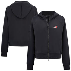 Carolina Hurricanes Levelwear Women's Judd Raglan Full-Zip Hoodie Black