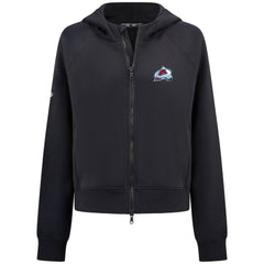 Colorado Avalanche Levelwear Women's Judd Raglan Full-Zip Hoodie Black
