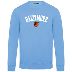 Baltimore Orioles Levelwear Zane Felt Arch Pullover Sweatshirt Light Blue