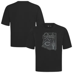 Cincinnati Reds Levelwear Sunrise Luxe Signature Knit T-Shirt Black