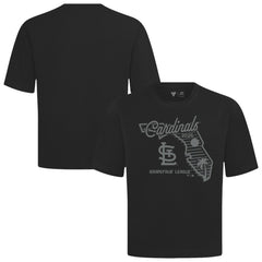 St. Louis Cardinals Levelwear Sunrise Luxe Signature Knit T-Shirt Black