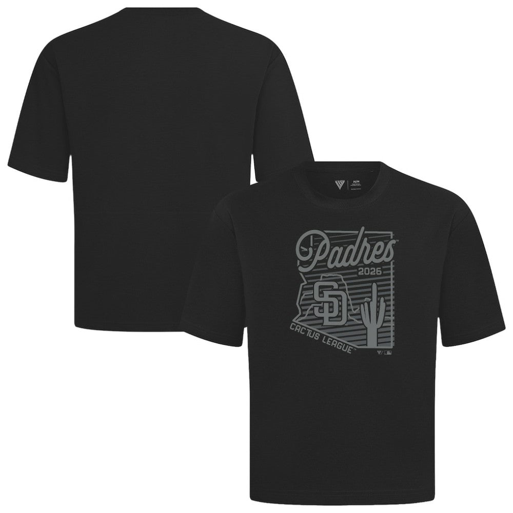 San Diego Padres Levelwear Sunrise Luxe Signature Knit T-Shirt Black