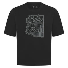 Chicago Cubs Levelwear Sunrise Luxe Signature Knit T-Shirt Black