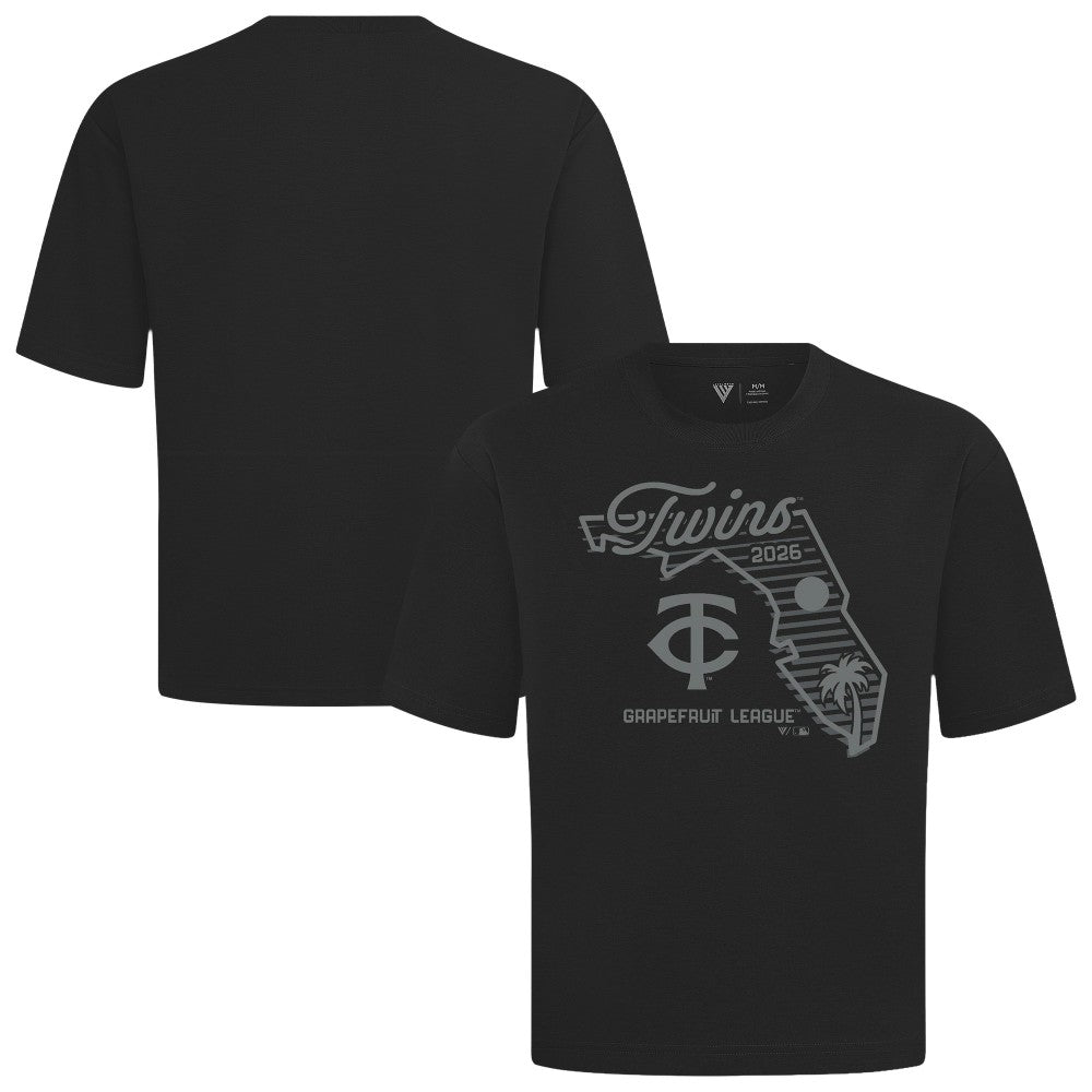 Minnesota Twins Levelwear Sunrise Luxe Signature Knit T-Shirt Black