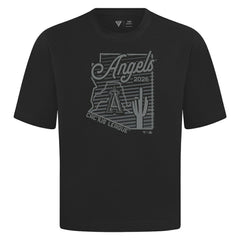 Los Angeles Angels Levelwear Sunrise Luxe Signature Knit T-Shirt Black