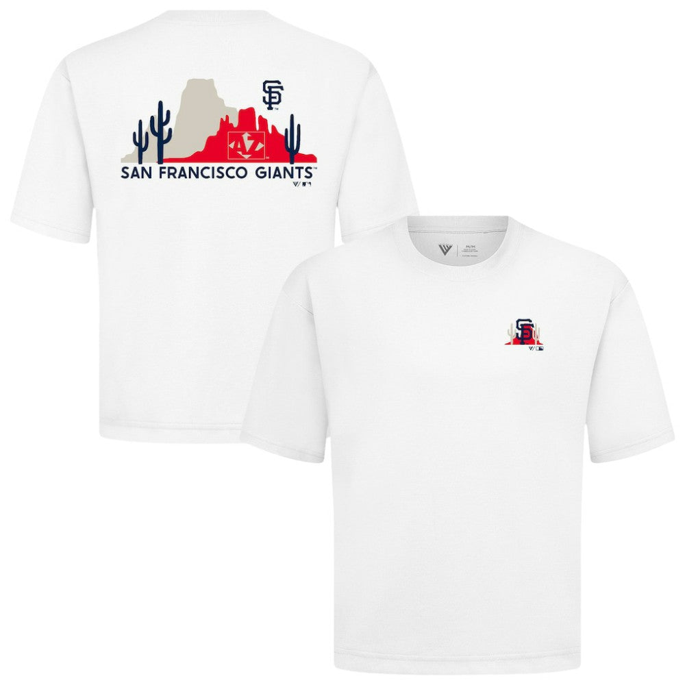 San Francisco Giants Levelwear Panoramic Luxe Signature Knit T-Shirt White