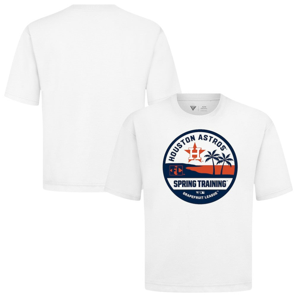Houston Astros Levelwear Spring Training Badge Luxe Signature Knit T-Shirt White
