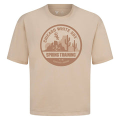 Chicago White Sox Levelwear Spring Training Badge Luxe Signature Knit T-Shirt Khaki
