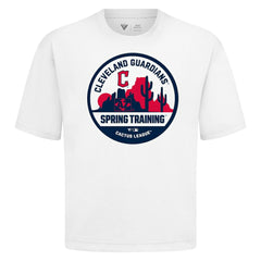Cleveland Guardians Levelwear Spring Training Badge Luxe Signature Knit T-Shirt White