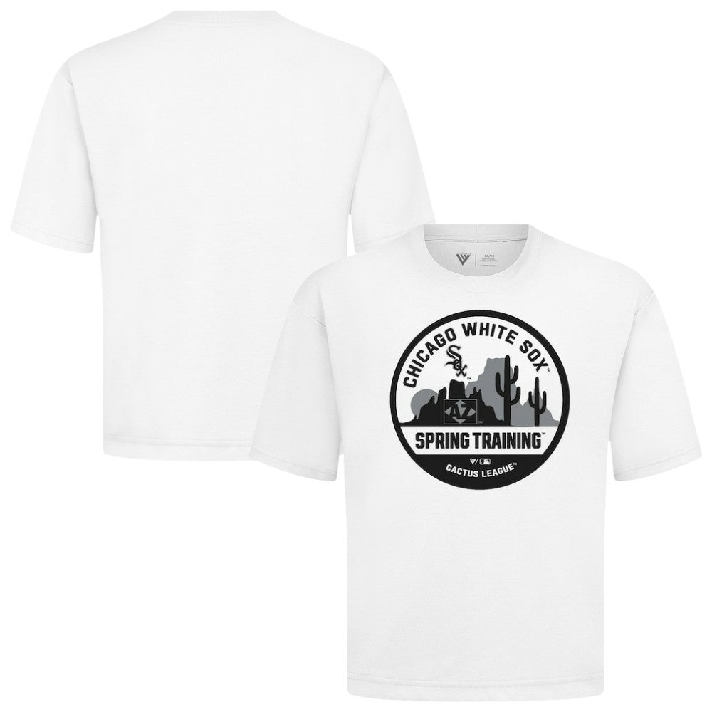 Chicago White Sox Levelwear Spring Training Badge Luxe Signature Knit T-Shirt White