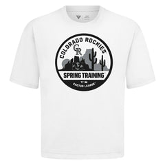Colorado Rockies Levelwear Spring Training Badge Luxe Signature Knit T-Shirt White