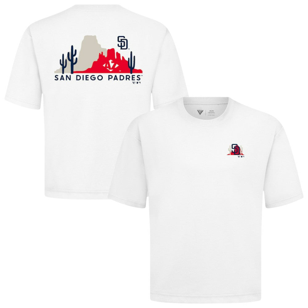 San Diego Padres Levelwear Luxe Signature Knit T-Shirt White