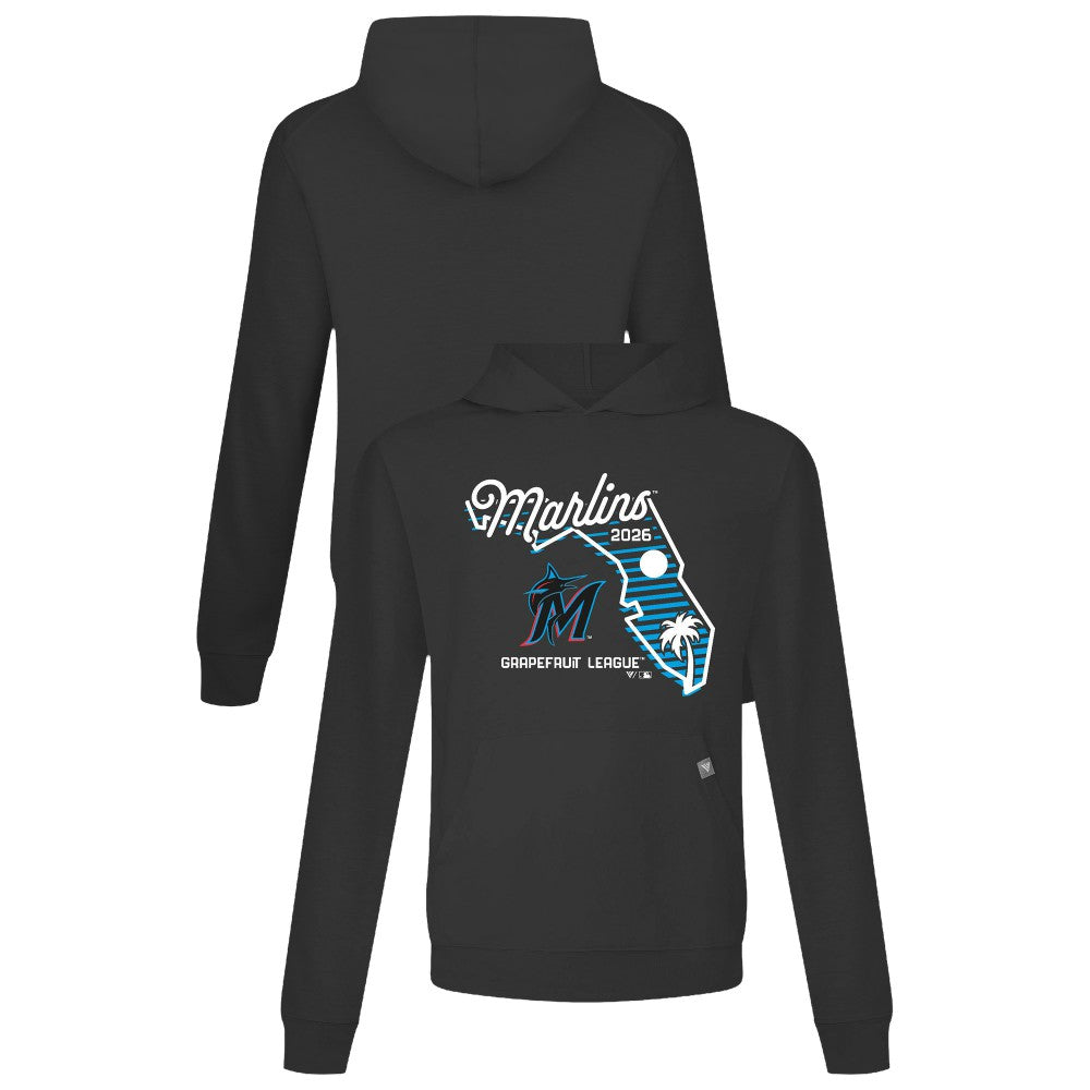 Miami Marlins Levelwear Sunrise Relay Hoodie Black