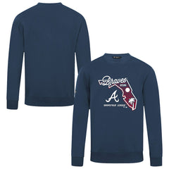 Atlanta Braves Levelwear Zane Sunrise Sweatshirt Navy