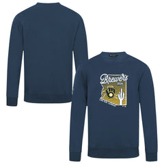 Milwaukee Brewers Levelwear Zane Sunrise Sweatshirt Navy