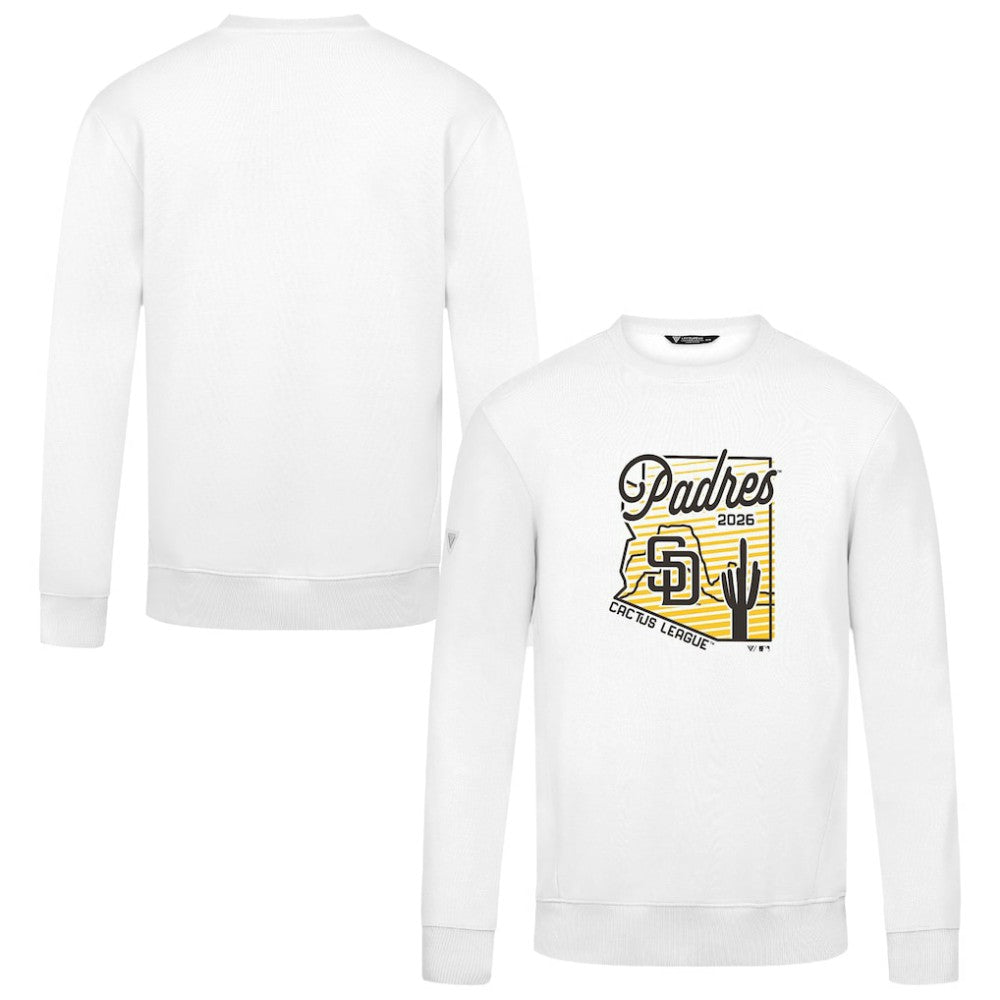 San Diego Padres Levelwear Zane Sunrise Sweatshirt White