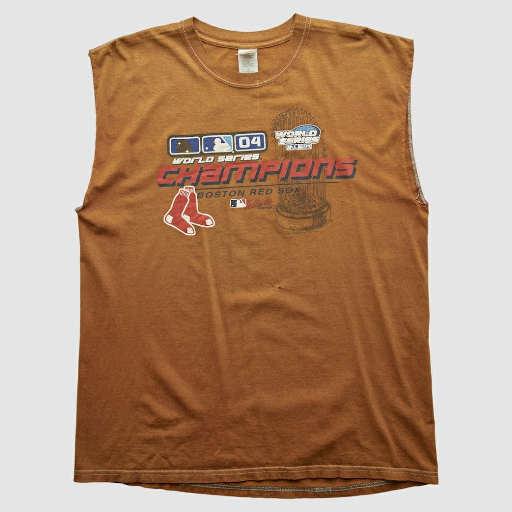 Boston Red Sox Gildan 2004 Tank Brown Vintage