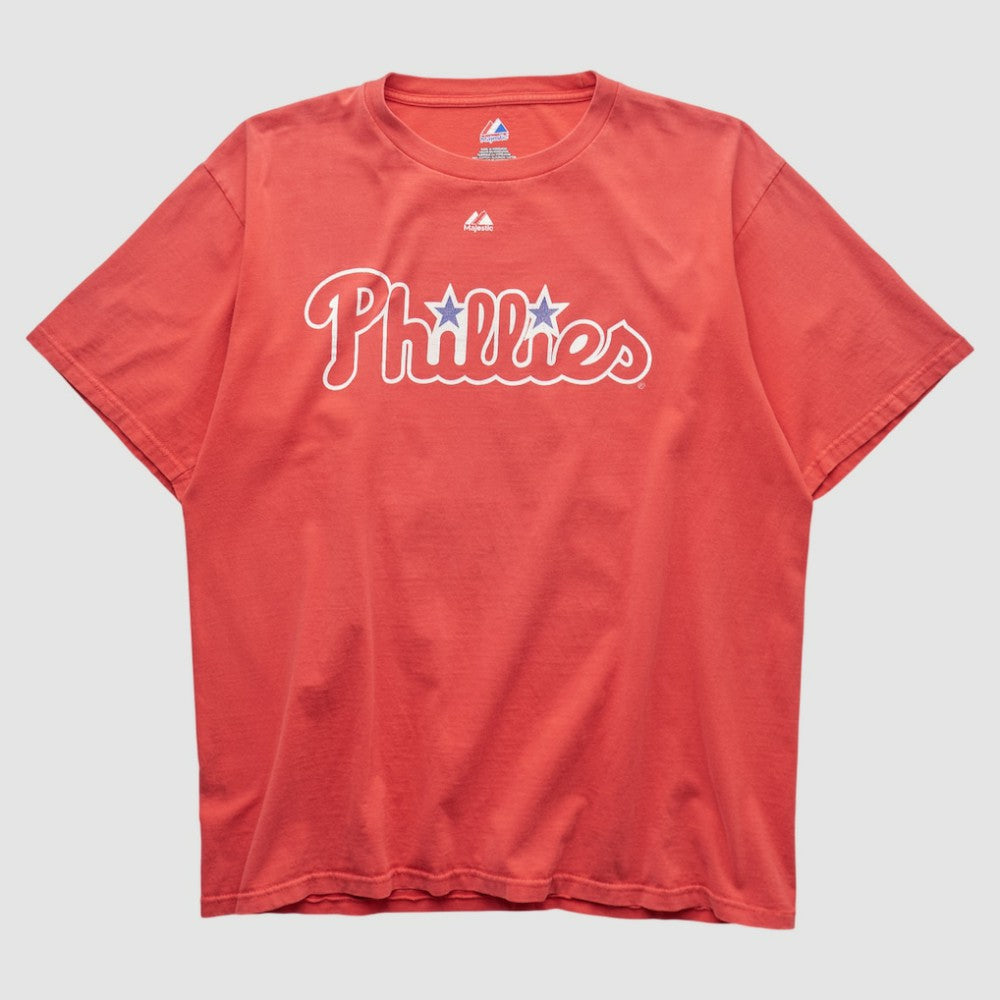 Philadelphia Phillies Majestic 2000s T-shirt Red Vintage