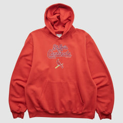 St. Louis Cardinals Genuine Merchandise 2000s Hooded Pullover Sweatshirt Red Vintage