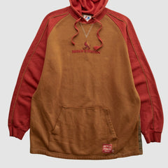 St. Louis Cardinals Majestic 2010s Hooded Pullover Sweatshirt Brown Vintage