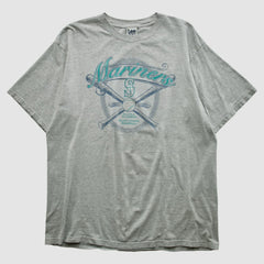 Seattle Mariners Lee Apparel 2001 T-shirt Heather Gray Vintage