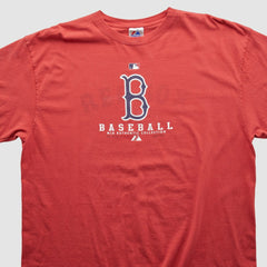 Boston Red Sox Majestic 2000s T-shirt Red Vintage
