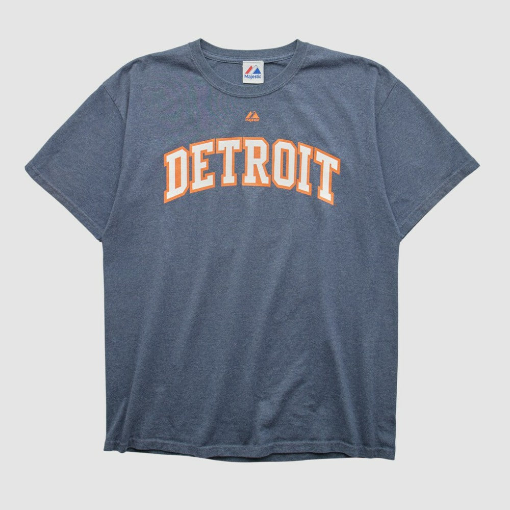 Detroit Tigers Majestic 2010s T-shirt Blue Vintage