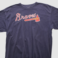 Atlanta Braves Majestic 2000s T-shirt Navy Vintage