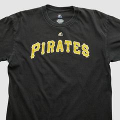 Pittsburgh Pirates Majestic 2000s T-shirt Black Vintage