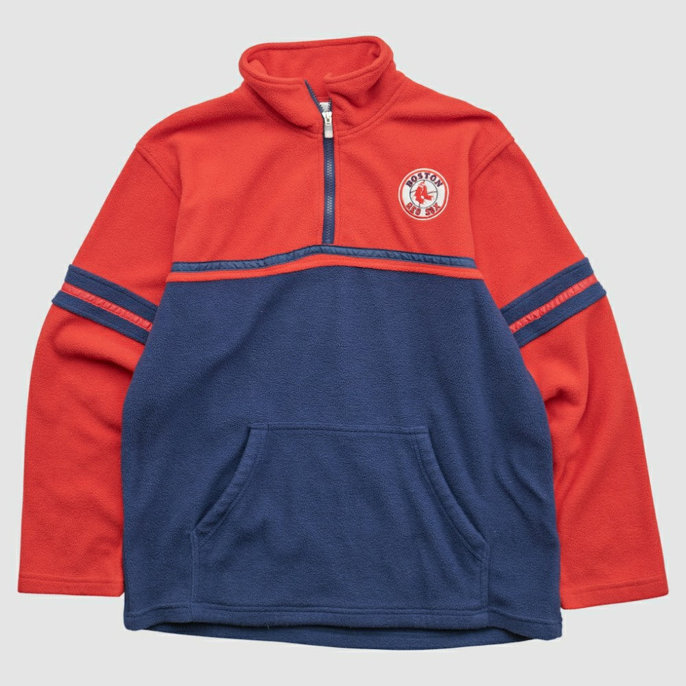 Boston Red Sox MLB 2000s 1/4 Zip Sweatshirt Red Vintage