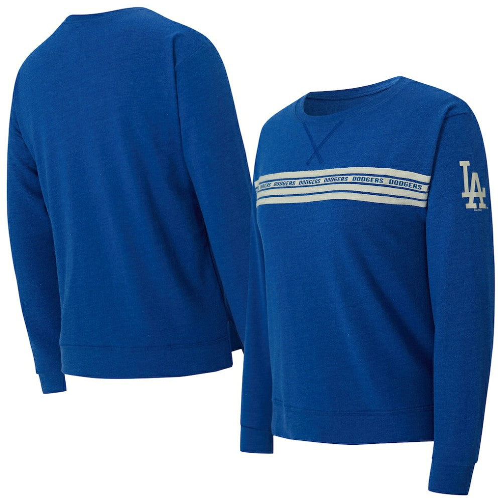 Los Angeles Dodgers Concepts Sport Women's Birch French Terry Long Sleeve T-Shirt Royal