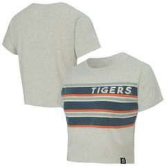 Detroit Tigers Concepts Sport Women's Birch Cropped T-Shirt Cream