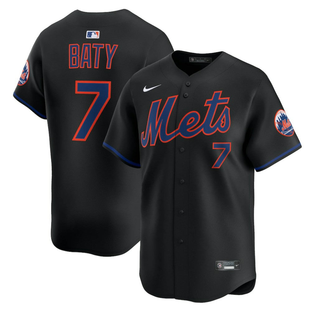 Brett Baty New York Mets Alternate Limited Jersey - Black