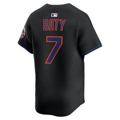 Brett Baty New York Mets Alternate Limited Jersey - Black