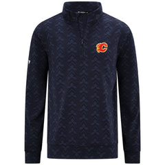 Calgary Flames Levelwear Chameleon Quarter-Zip Sweatshirt Navy