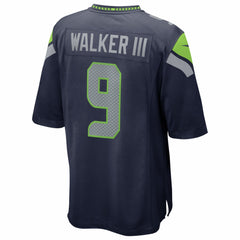 Kenneth Walker III Seattle Seahawks Super Bowl LX Patch Game Jersey - College Navy