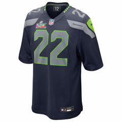 Rashid Shaheed Seattle Seahawks Super Bowl LX Patch Game Jersey - College Navy