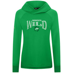 Minnesota Wild Levelwear Women's St. Patrick's Day Slender Raglan Hoodie Kelly Green