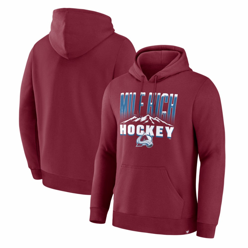 Colorado Avalanche Hometown Graphic Hoodie Burgundy