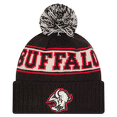 Buffalo Sabres New Era Retro Cuffed Knit Hat with Pom Black