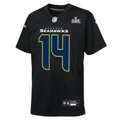 Sam Darnold Seattle Seahawks Youth Super Bowl LX Carbon Fashion Game Jersey - Black