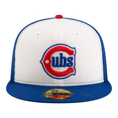 Chicago Cubs 150th Anniversary 59FIFTY Fitted Hat White/Royal | New Era