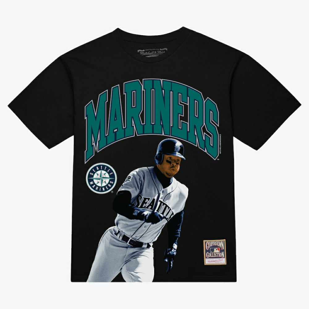 Ken Griffey Jr. Seattle Mariners Photo Arch Player Graphic T-Shirt Black | Mitchell & Ness