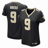 Drew Brees New Orleans Saints Women's Team Game Jersey - Black