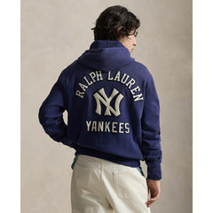 Yankees Polo Ralph Lauren Fleece Hoodie Navy
