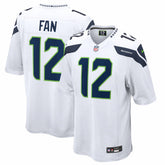 12s Seattle Seahawks Game Jersey White Nike