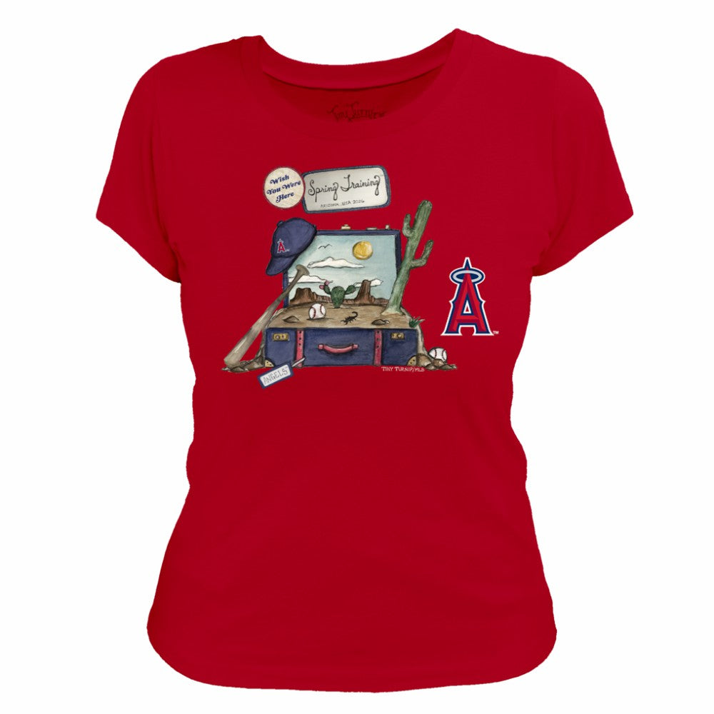 Los Angeles Angels Tiny Turnip Women's 2026 Spring Training T-Shirt Red