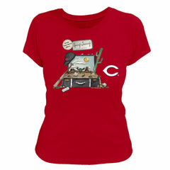 Cincinnati Reds Tiny Turnip Women's 2026 Spring Training T-Shirt Red