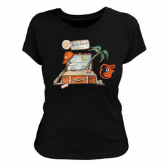 Baltimore Orioles Tiny Turnip Women's 2026 Spring Training T-Shirt Black